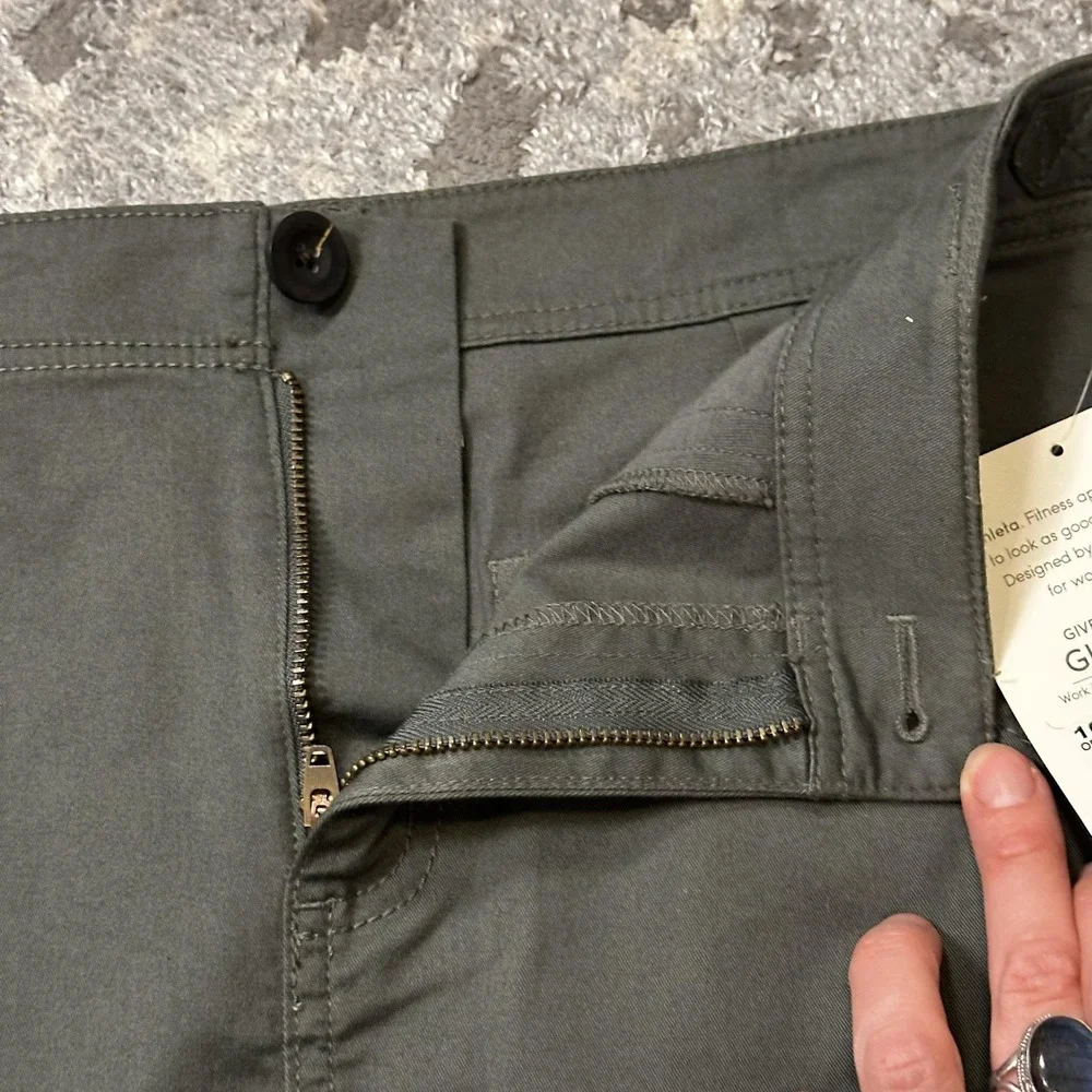 Athleta Skirt Womens 10 Green Organic Cotton Stretch Utility‎ Adjustable Pockets
